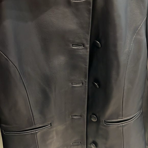 Women’s French leather jacket NWT - Picture 3 of 6